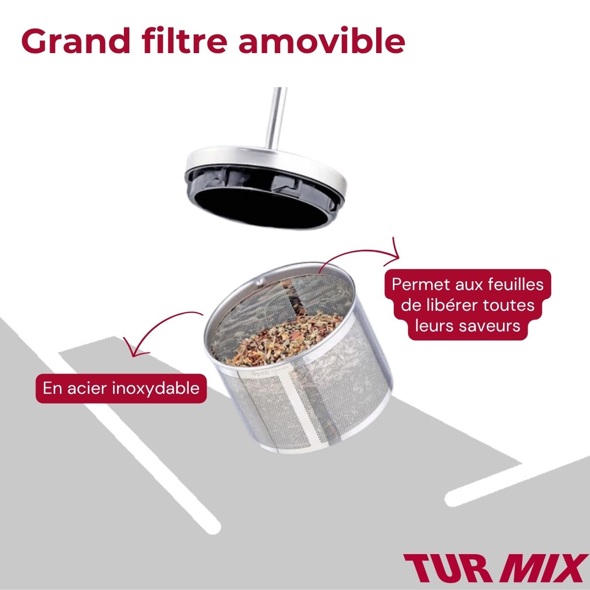 Théière bouilloire électrique 2 en 1 Turmix Fackelmann - Mathon - 3