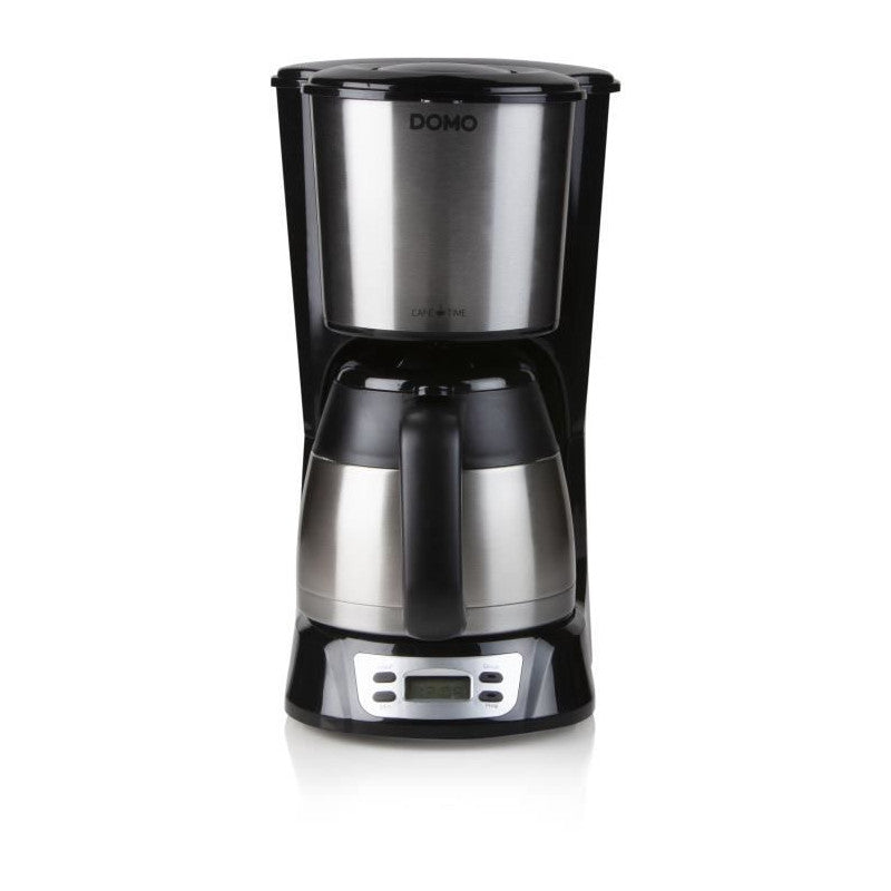 Cafetiere Filtre - Domo - Do709k - 1000 W - 1 L - 8 Tasses - Ecran Lcd - Minuteur 24 H - Acier Inoxydable Domo - Mathon - 3