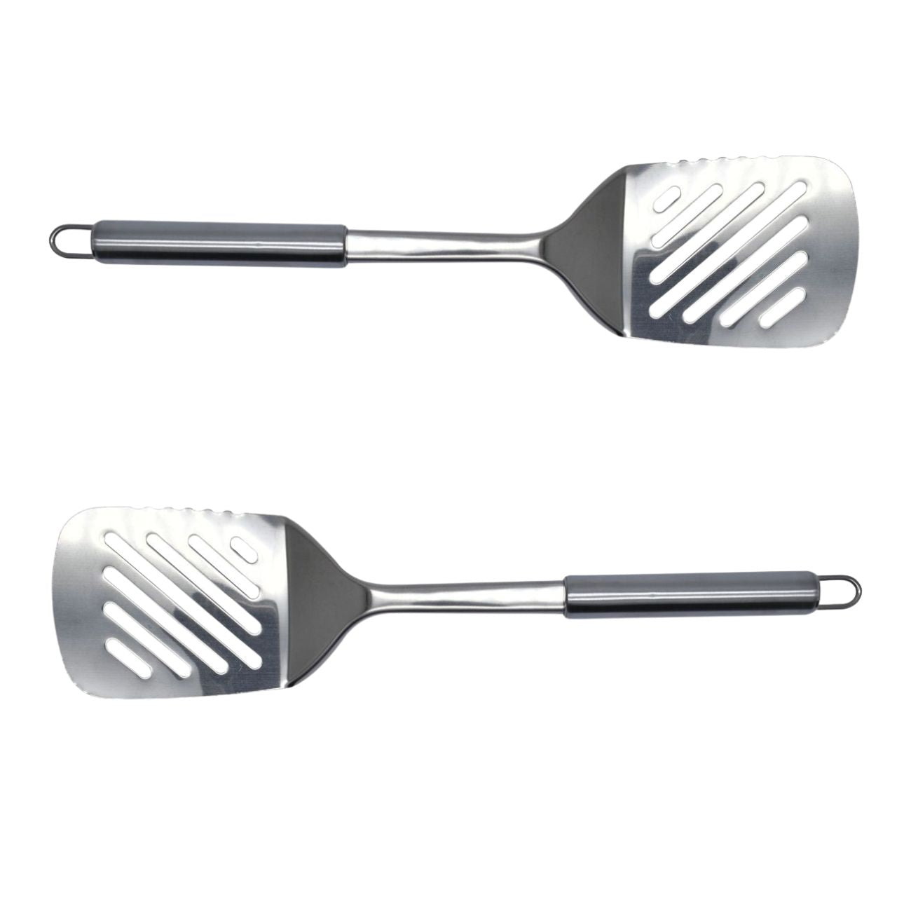 Ensemble de 2 Spatules de cuisine ajourée en inox 33 cm  Elemental Fackelmann - Mathon - 1