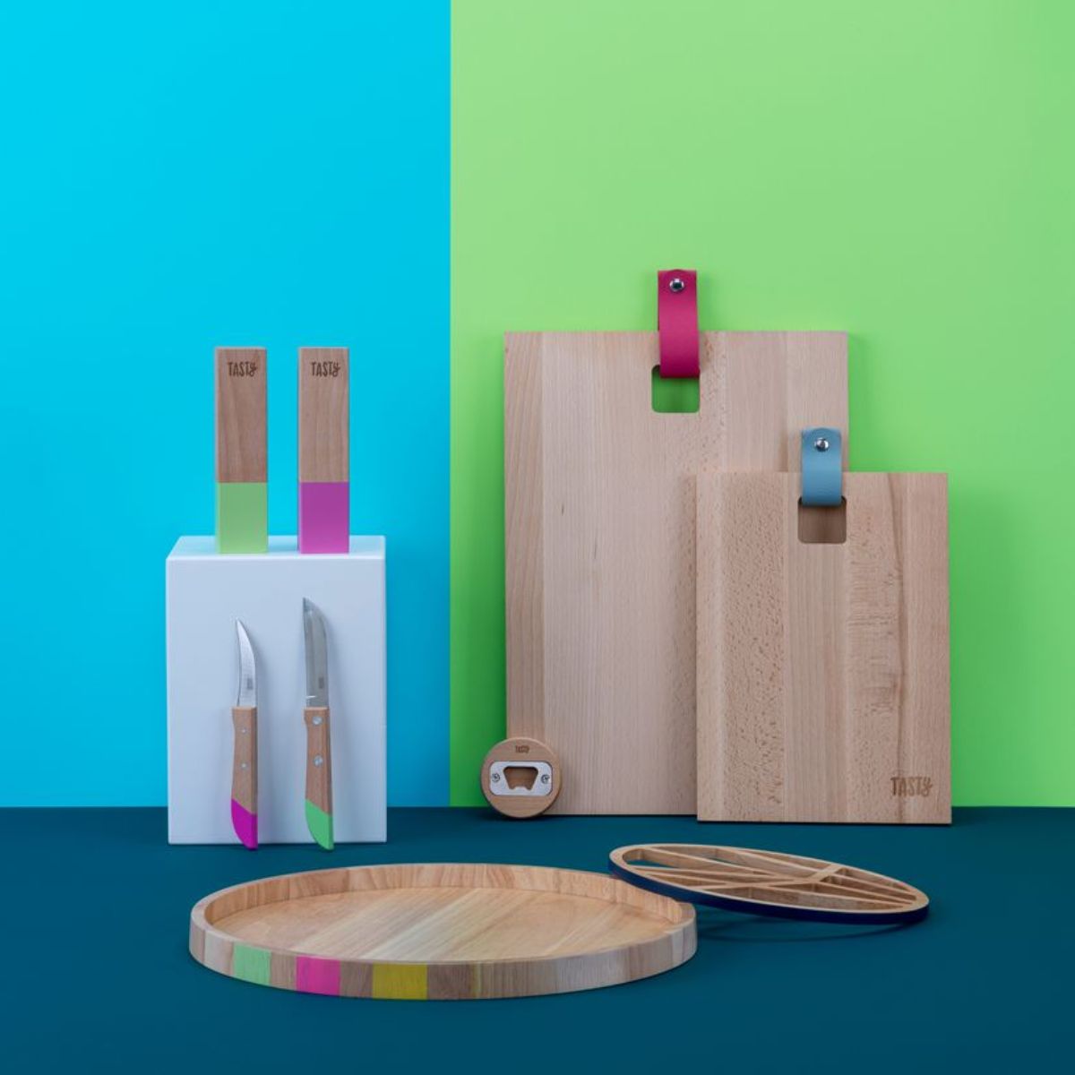 Décapsuleur rond en bois 6 cm Tasty Green Tasty - Mathon - 7