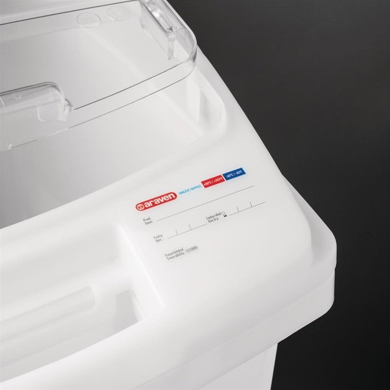 Boîte à ingrédients avec roulettes transparente -  80 L Araven - Mathon - 2