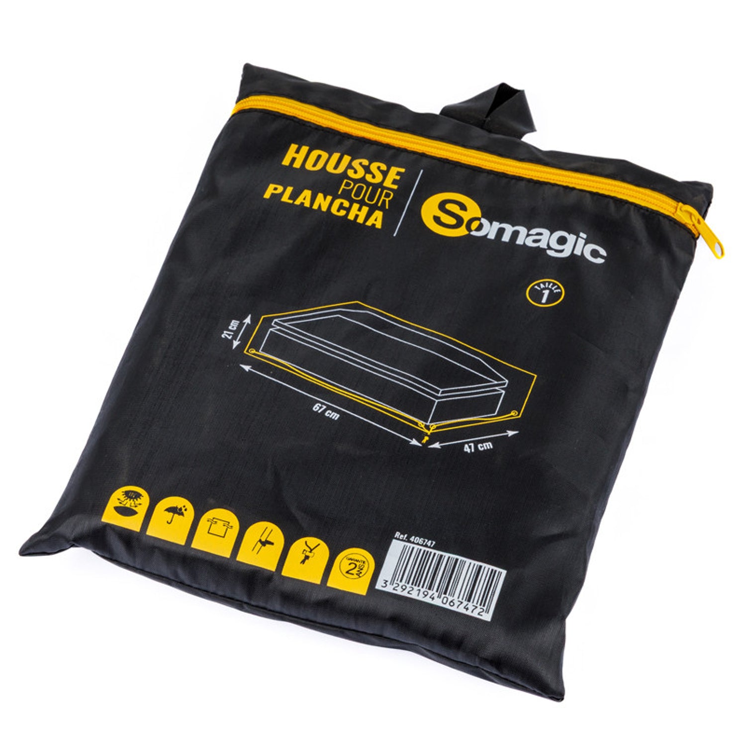 Housse L 67 l 47 x H 21 cm pour plancha Somagic - Mathon - 1