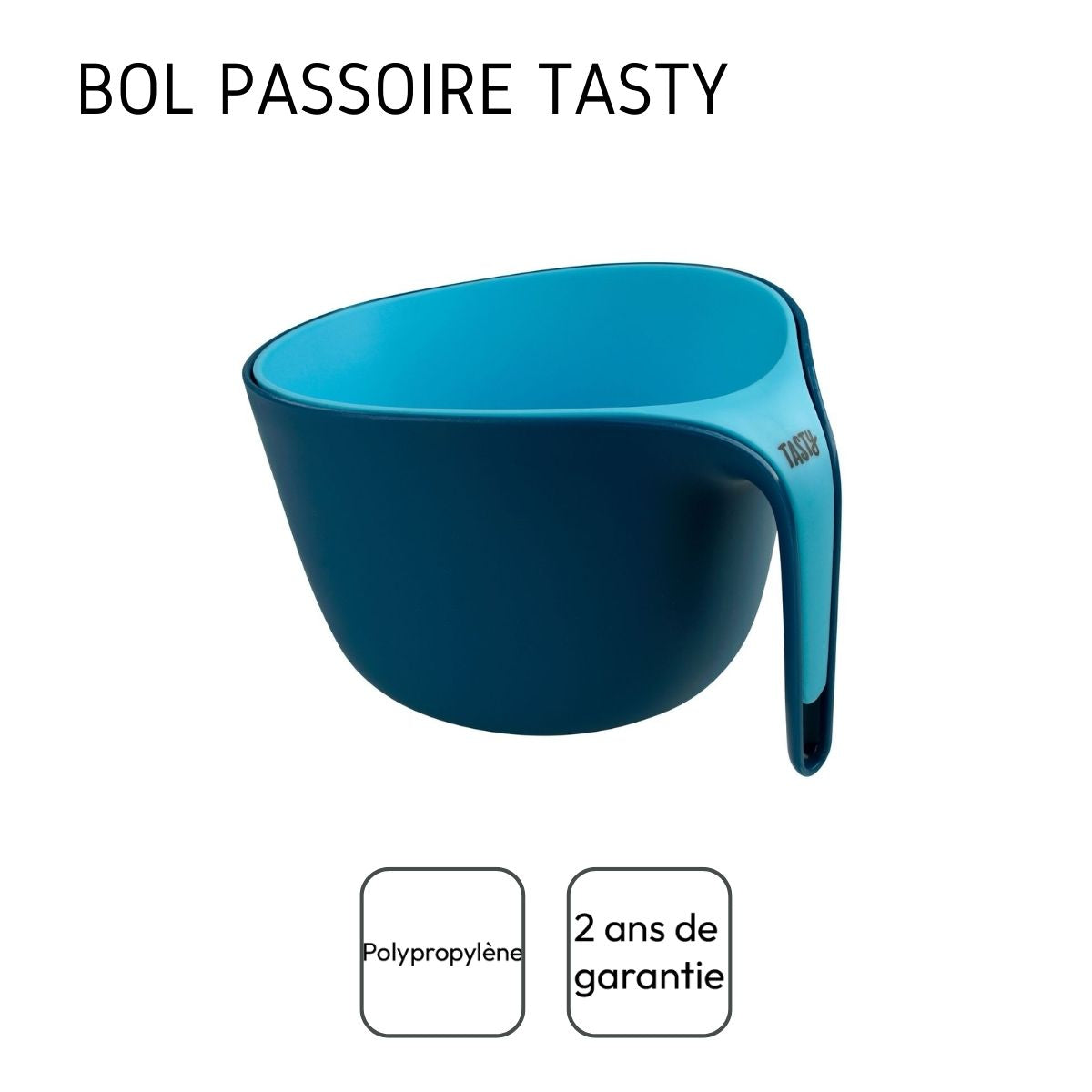 Ensemble de bol et passoire clipsable 26 cm Tasty Core Tasty - Mathon - 4