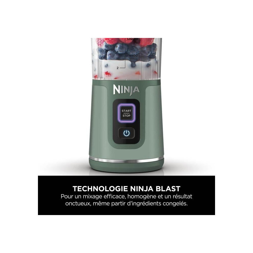 Blender Portable Sans Fil Ninja Blast - Vert Foret - Bc151euem Ninja - Mathon - 5