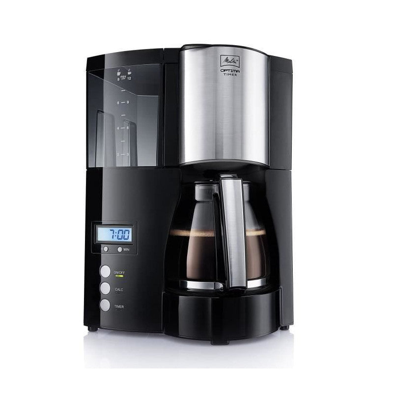 Melitta 100801 Cafetiere Filtre Programmable Optima Timer - Noir Melitta - Mathon - 1