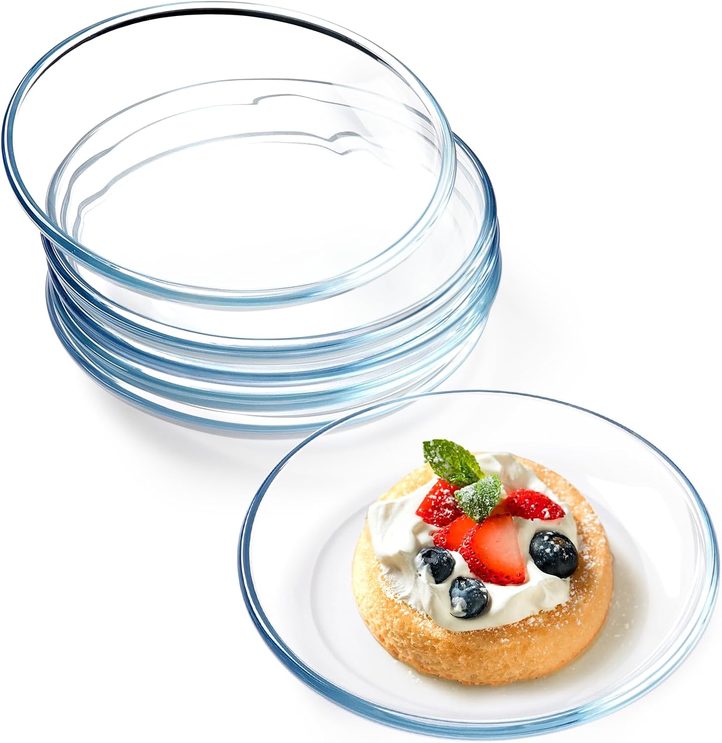 Assiettes réutilisables en plastique PET – lot pratique Vendos85 - Mathon