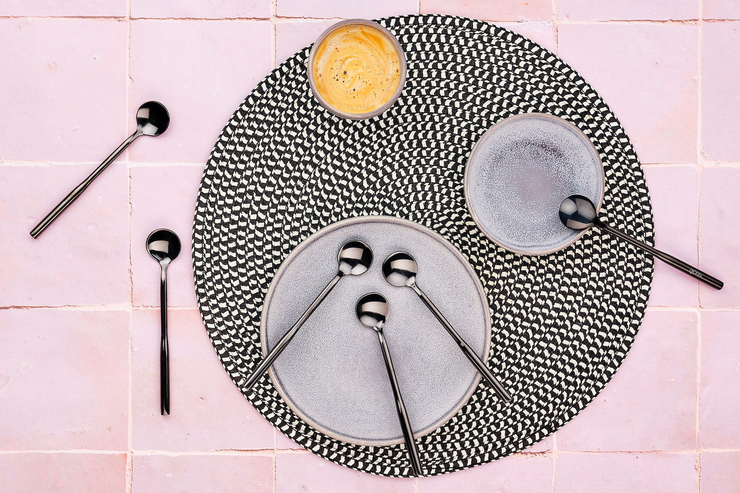 Lot de 24 ménagères en inox noir D Björn - Mathon - 4