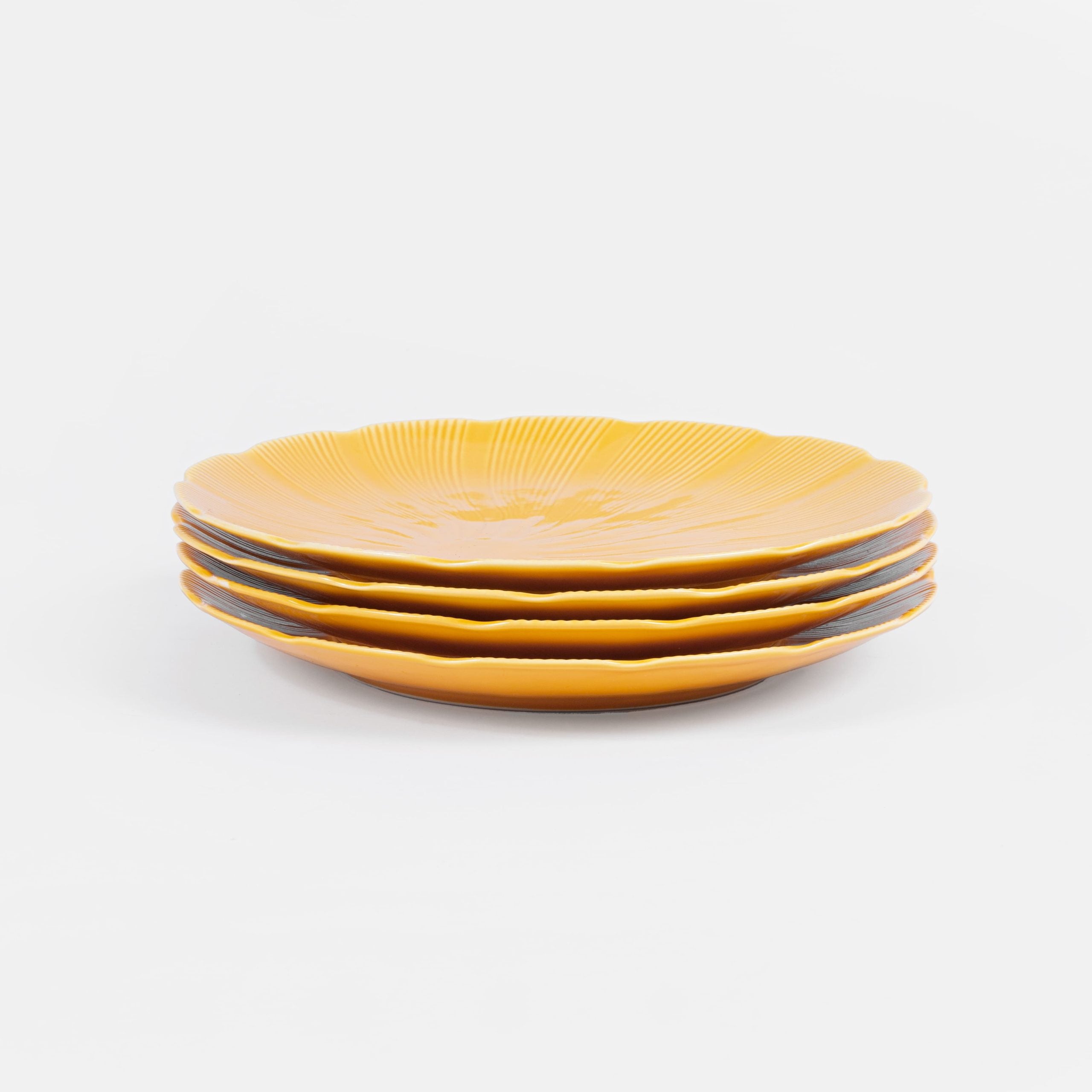 L’assiette plate en porcelaine Tahiti Jaune (14cm) OGRE La Fabrique - Mathon - 3