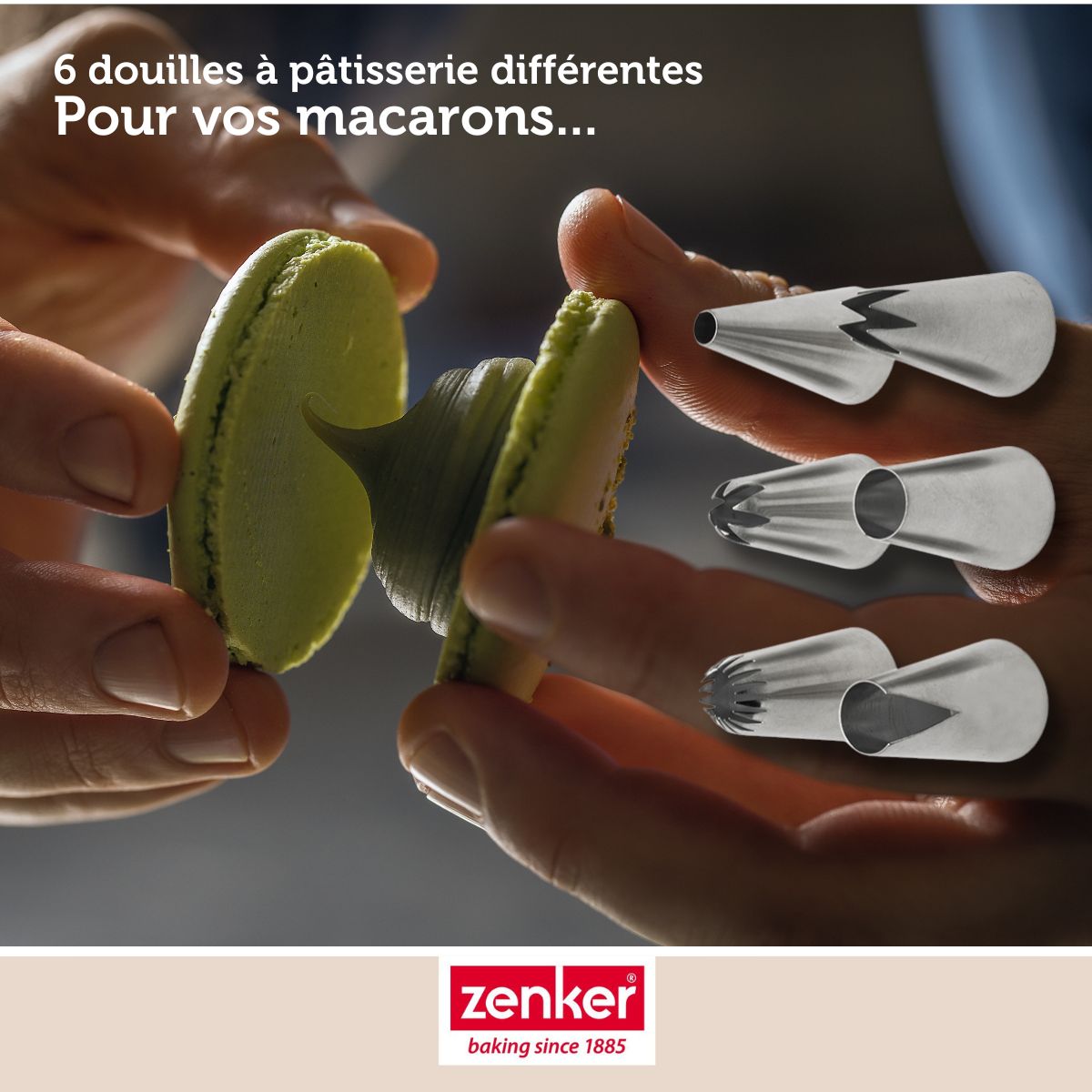 Lot de 6 douilles à pâtisserie en inox grand modèle Zenker Smart Pastry Zenker - Mathon - 6