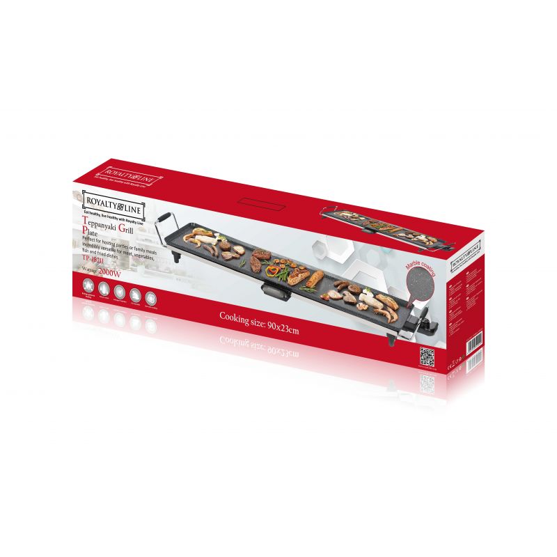 Plancha électrique 1800W Noir Royalty Line RLTP18211 Royalty Line - Mathon - 2