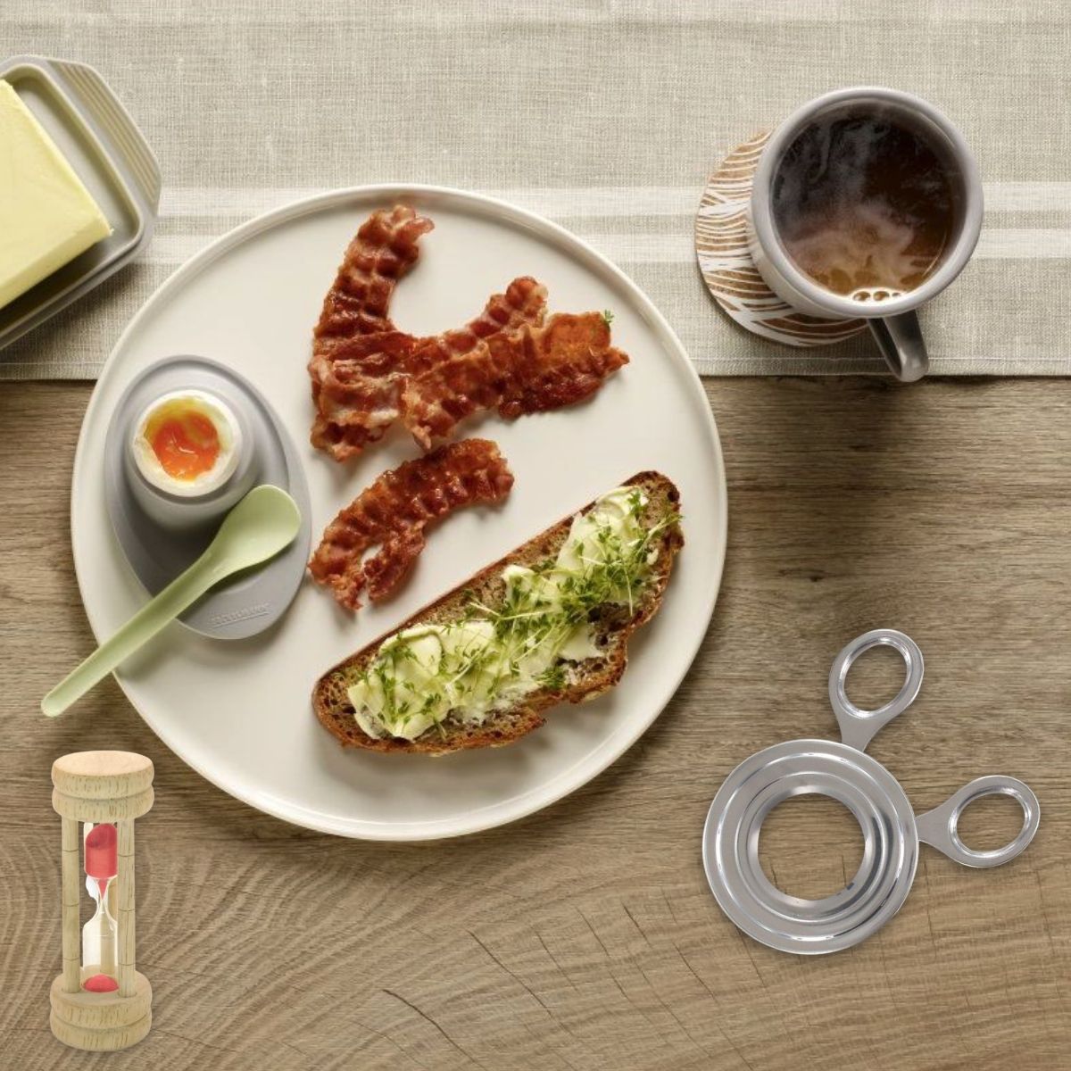 Ensemble de 4 ustensiles de cuisine pour la cuisson des œufs Fackelmann - Mathon - 2