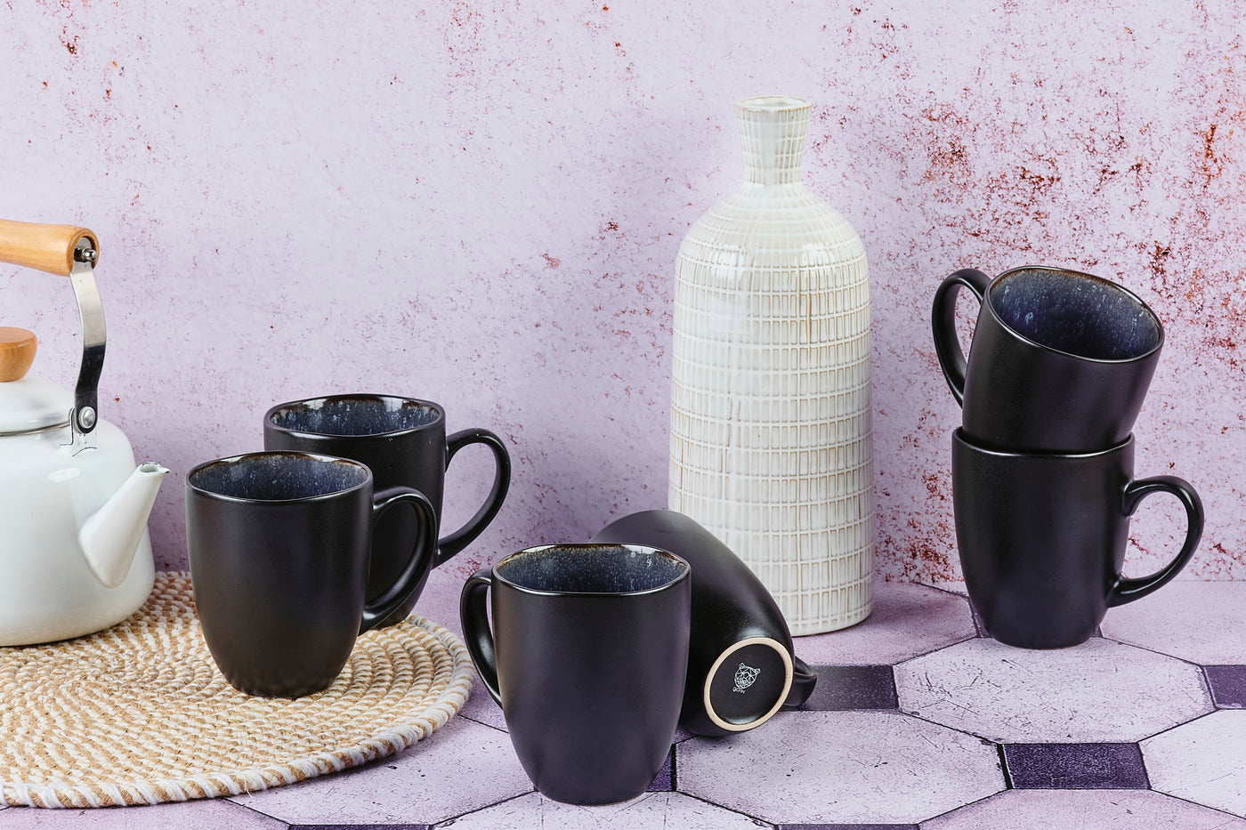 Mug IRIS 40cl - 6 pièces - Bleu nuit Björn - Mathon - 2