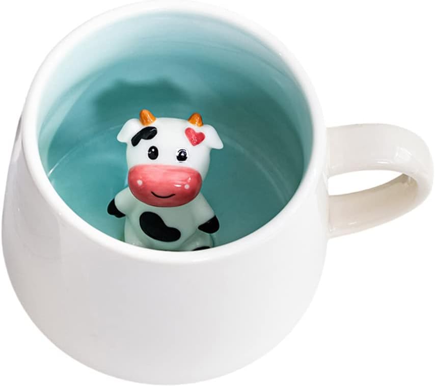 Tasse 3D 350 ml avec animal caché, céramique sûre Vendos85 - Mathon
