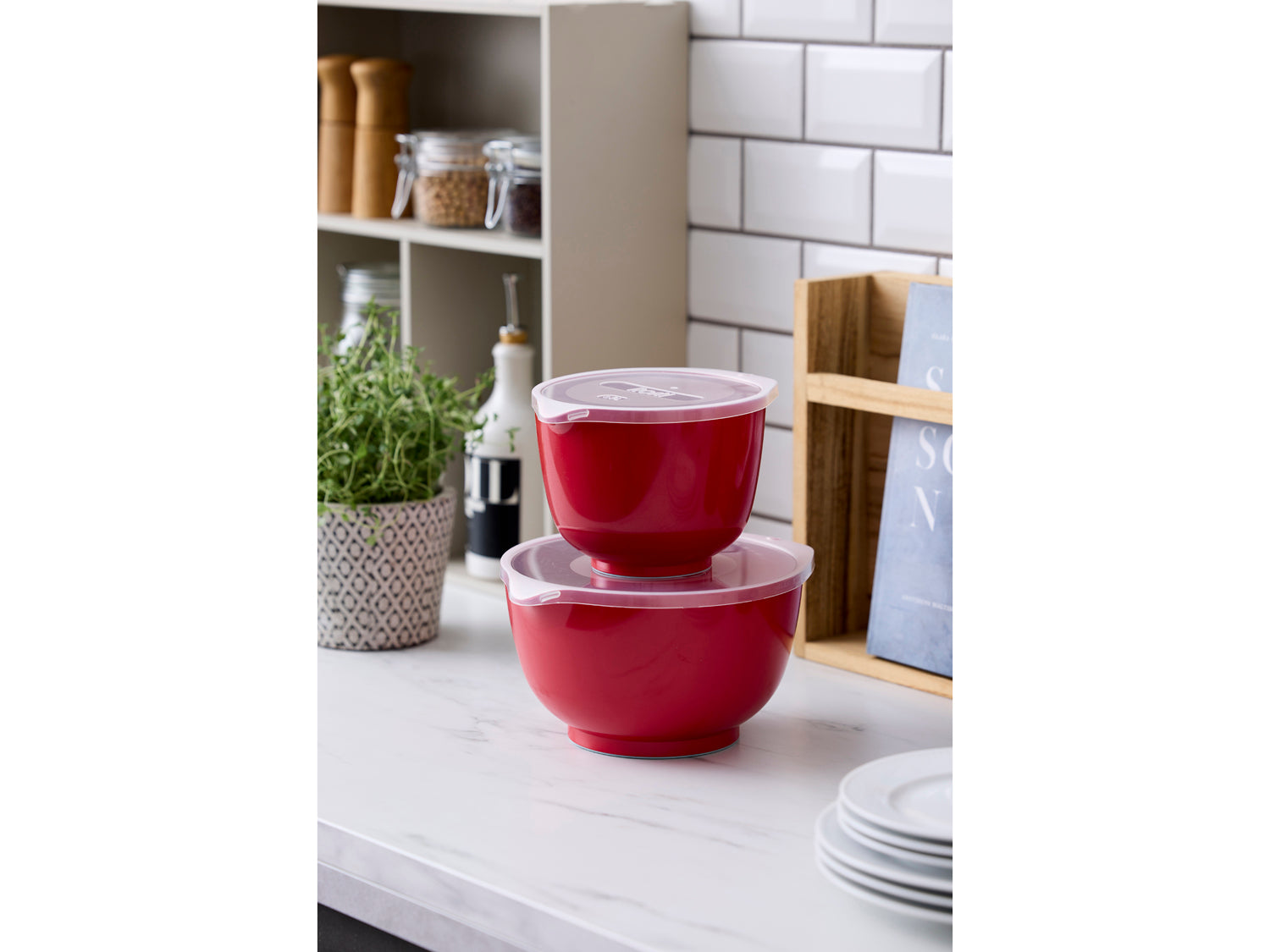 Set de bols 4 pces NEW MARGRETHE en durostima® Rouge Rosti - Mathon - 2