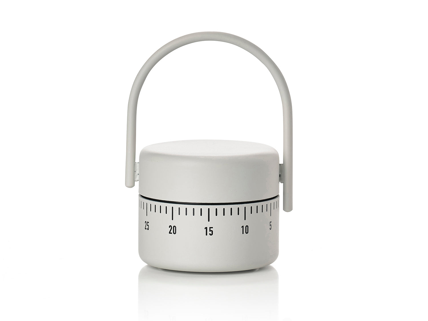 Minuteur SINGLES en acier thermolaqué Gris chaud Zone Denmark - Mathon - 1