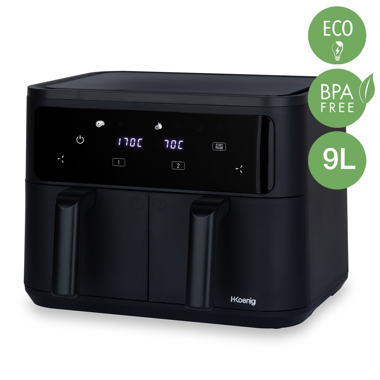 Friteuse sans huile double bac - FRY900 H.Koenig - Mathon - 2