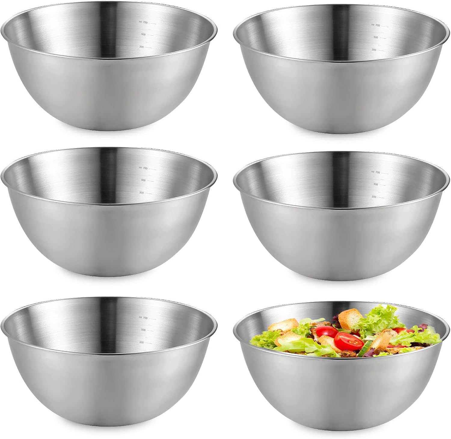 Lot de bols à mélanger en acier inoxydable Vendos85 - Mathon