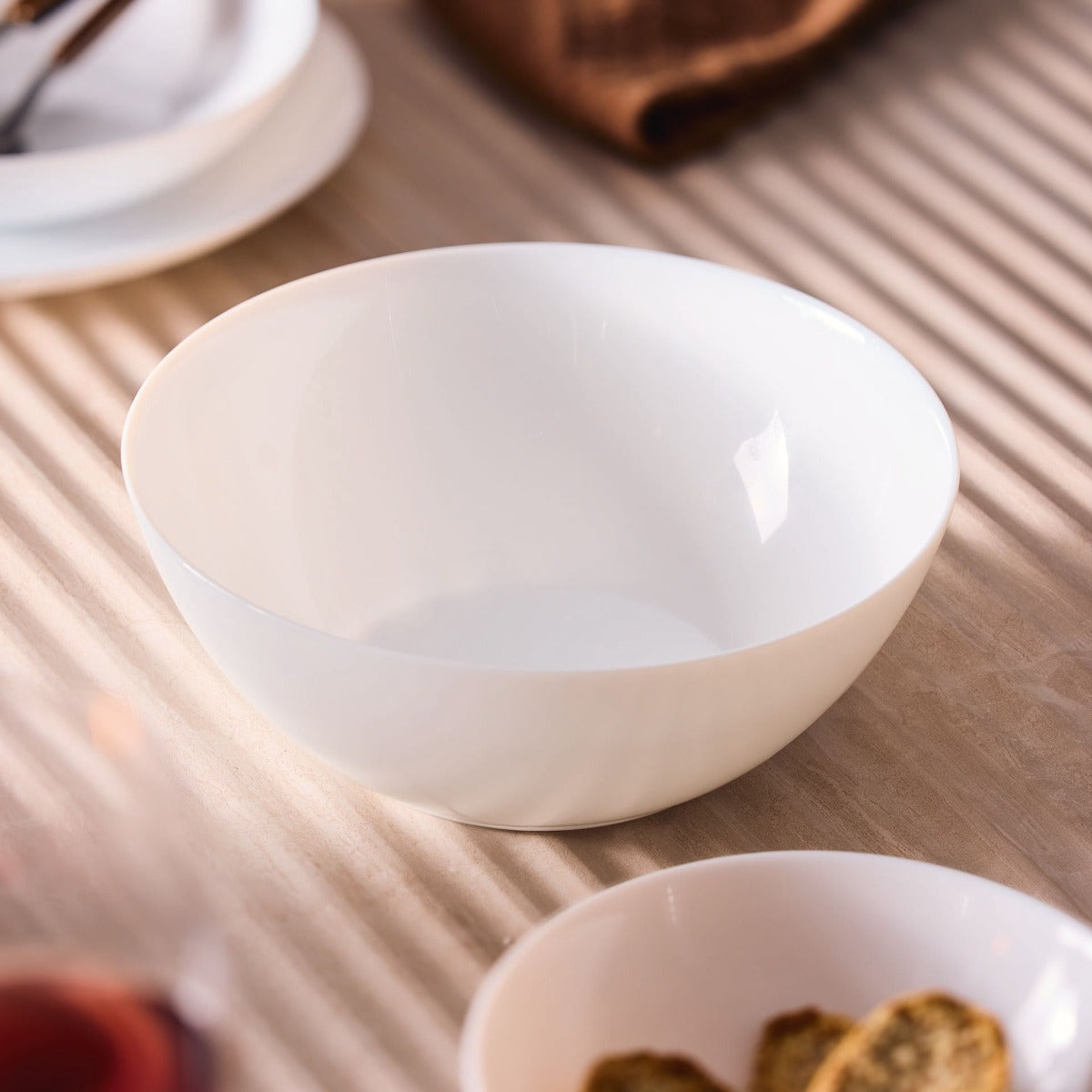 Saladier blanc 21 cm Apy Luminarc - Mathon - 2