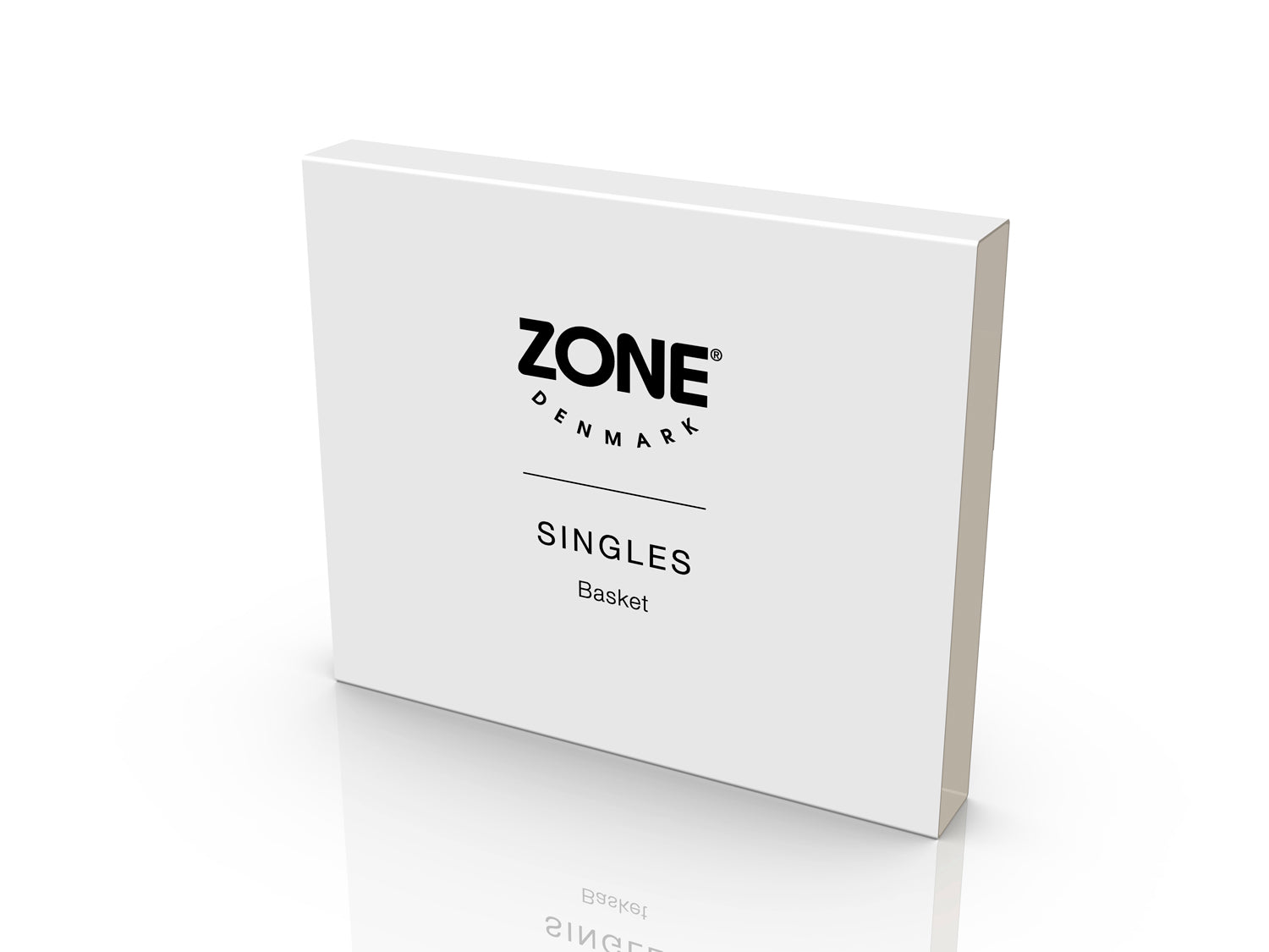 Corbeille à pain SINGLES 25,5cm en acier et coton Gris chaud Zone Denmark - Mathon - 2