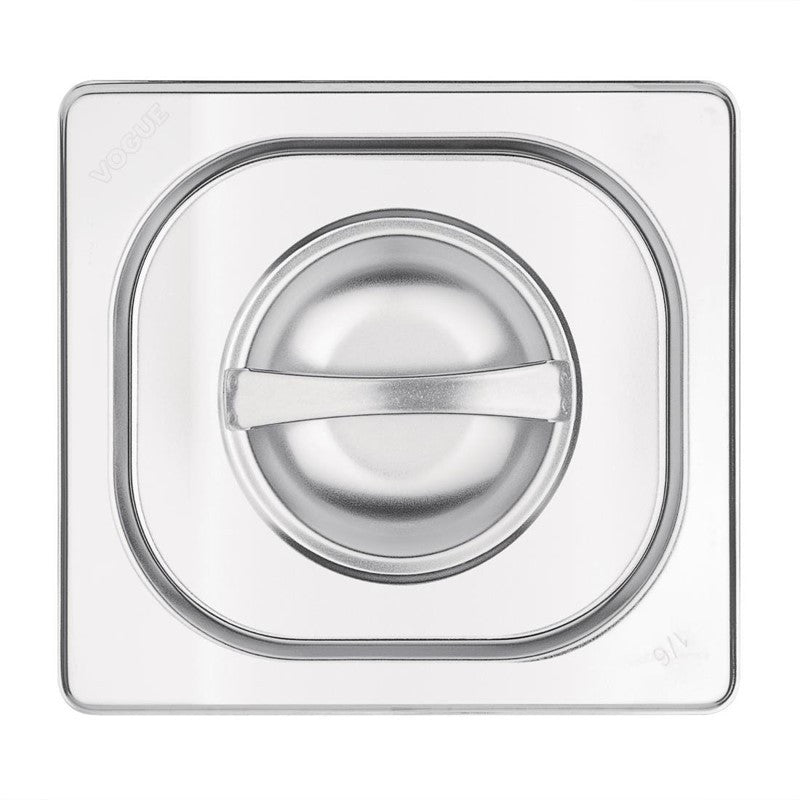 Couvercle Bac Gastro Inox GN 1/6 - Vogue - Mathon - 1
