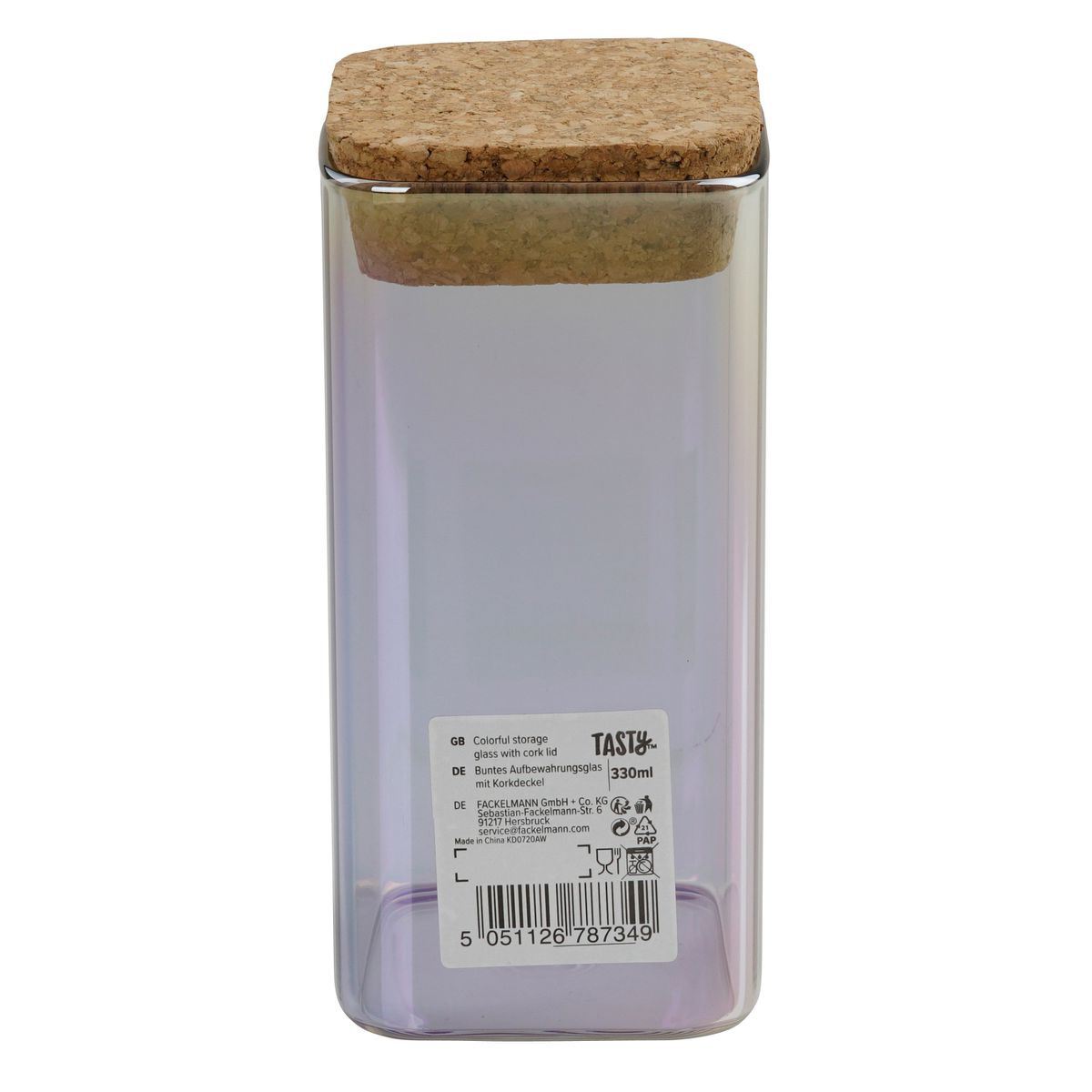 Boîte de conservation en verre avec couvercle 330 ml Tasty Green Tasty - Mathon - 8