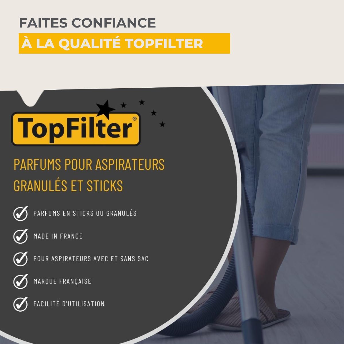 Sachets de granulés de parfum pour aspirateur à la vanille TopFilter TopFilter - Mathon - 5