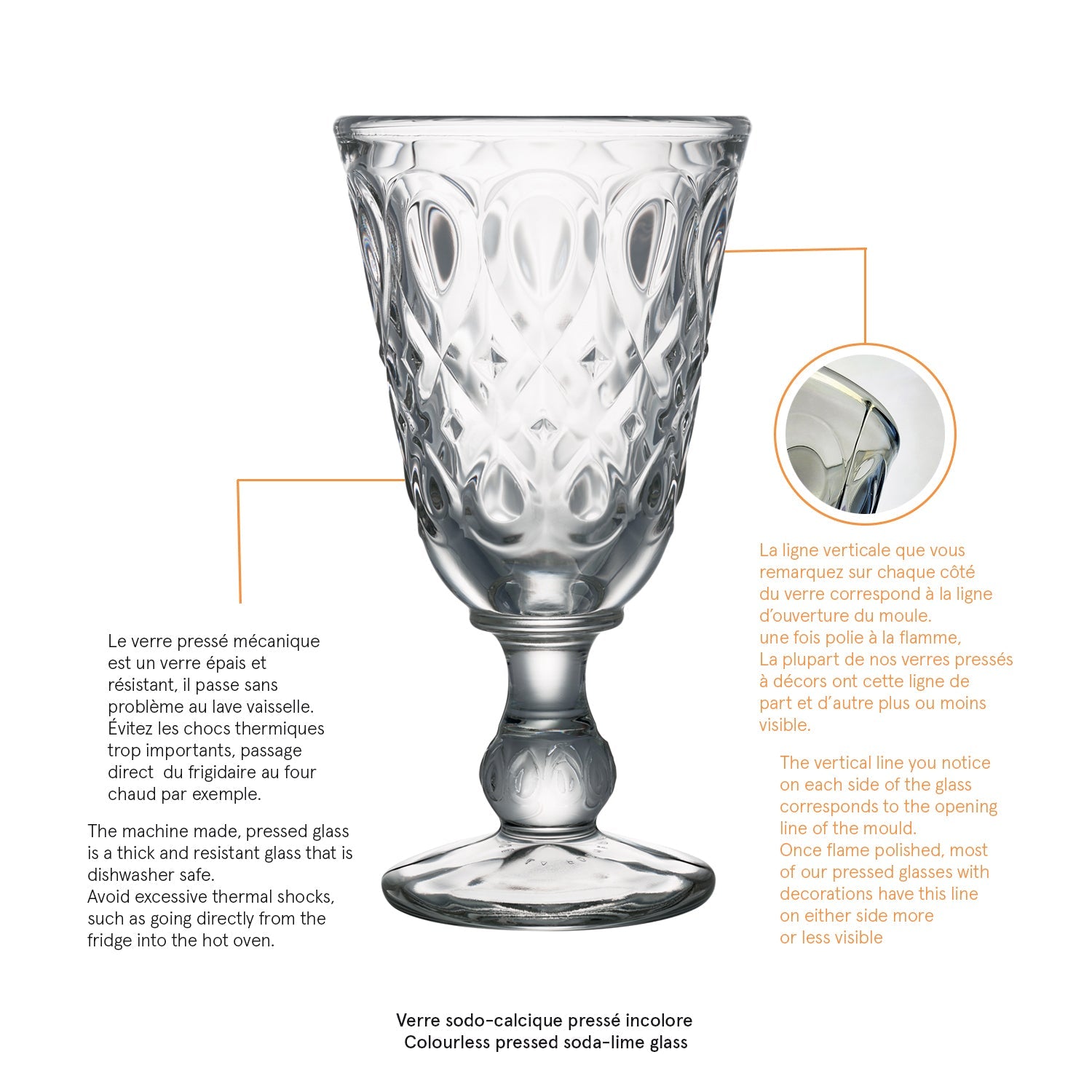 Lot de 6 verres à vin La Rochère - Mathon - 3