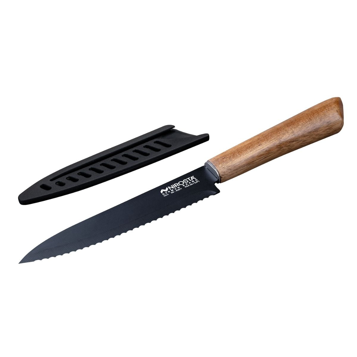 Couteau de cuisine lame crantée 24 cm  Flow Nirosta - Mathon - 1