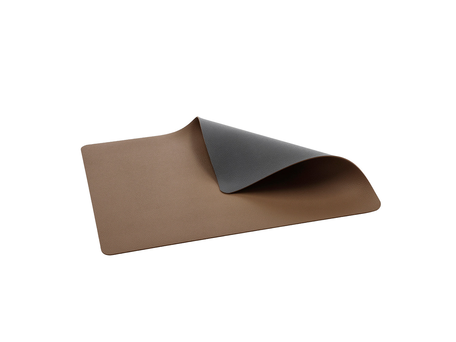 Lot de 4 sets de table  en pvc Bois/Titane Bitz - Mathon - 1