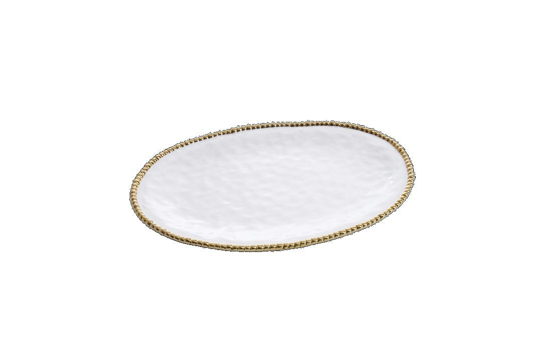 Grand plat ovale - 47x33x3,8cm - GOLDEN SALERNO Pampa Bay - Mathon