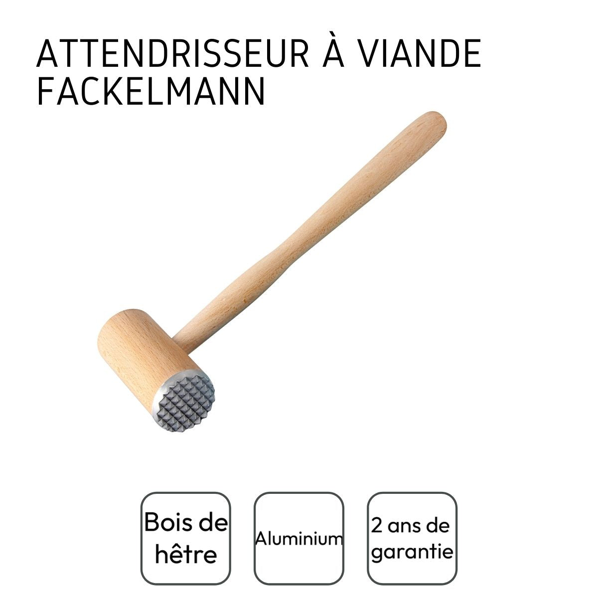 Attendrisseur à viande en bois  Wood Edition Fackelmann - Mathon - 4