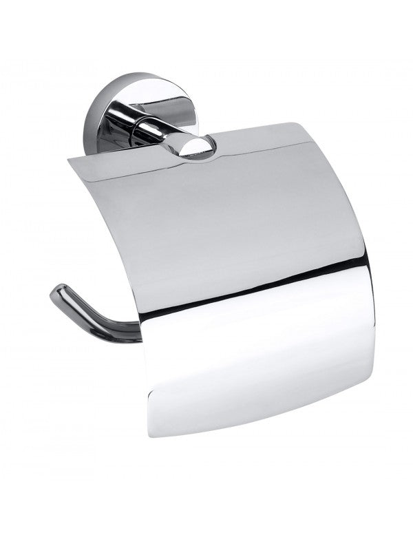 Dérouleur papier toilette OMEGA laiton chromé 14,5x15,5x9 cm Bemeta - Mathon - 1