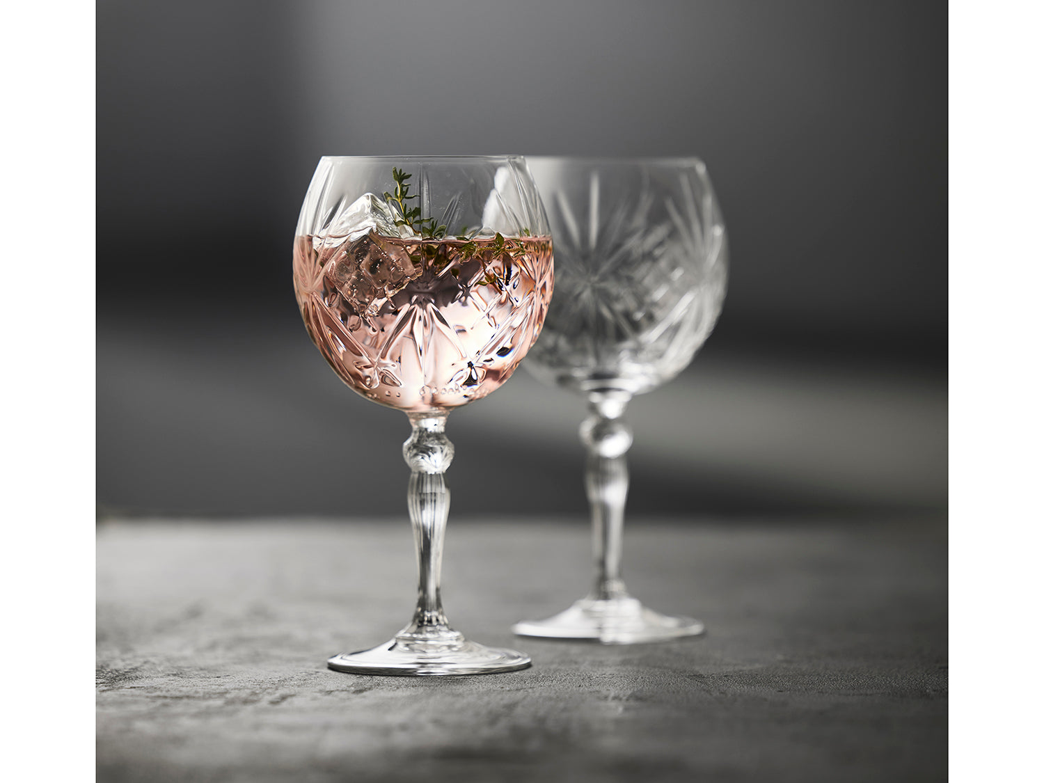 Set de 4 verres à gin tonic MELODIA Transparent Lyngby Glas - Mathon - 5