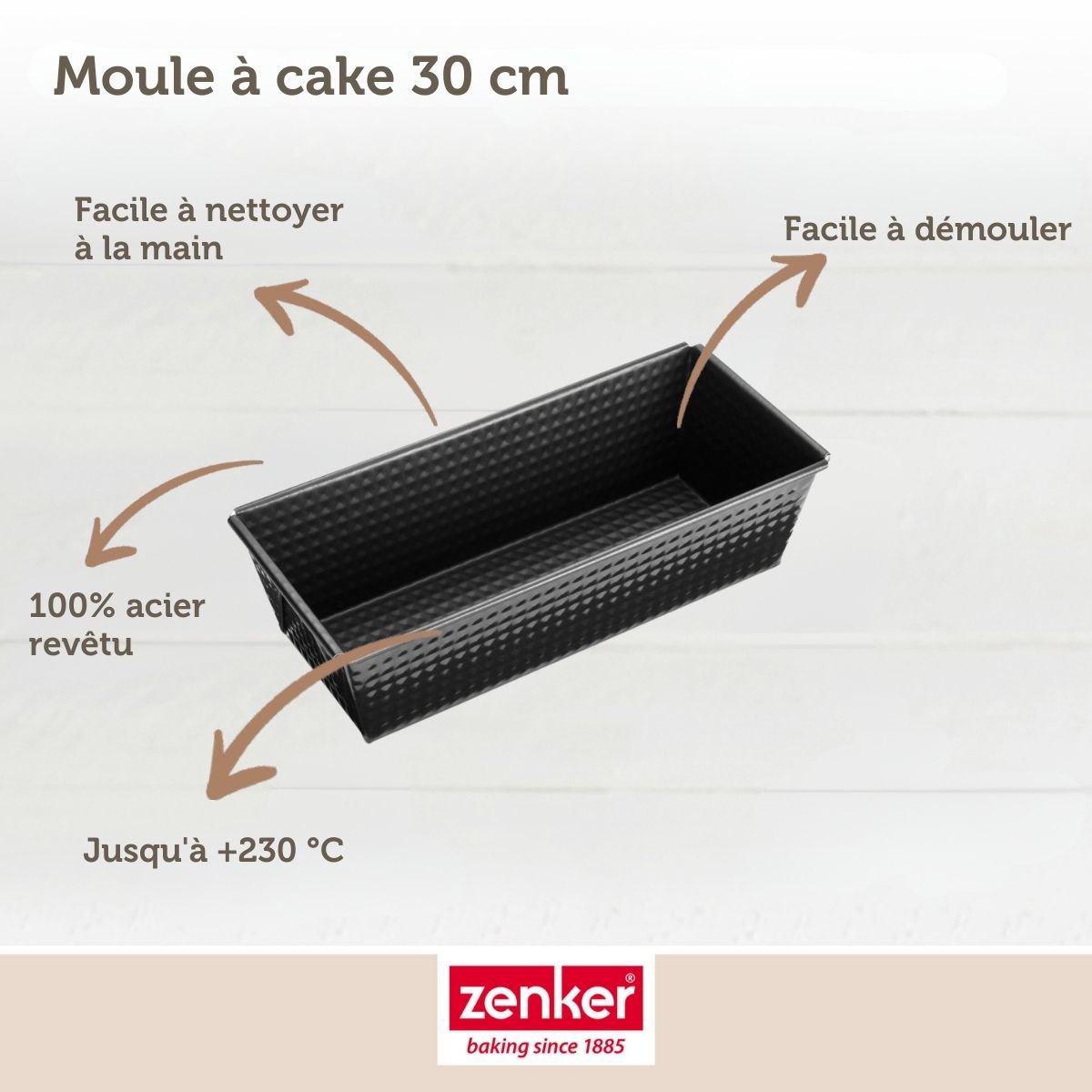 Moule à cake 30,5 cm Zenker Black Metallic Zenker - Mathon - 3