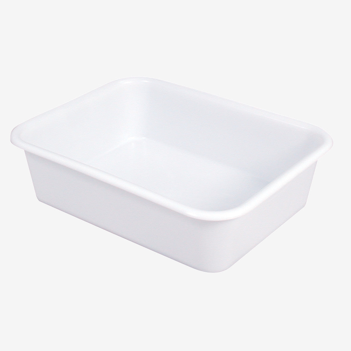 Cuvette rectangulaire profonde 20 L - blanc - Gilac - Mathon