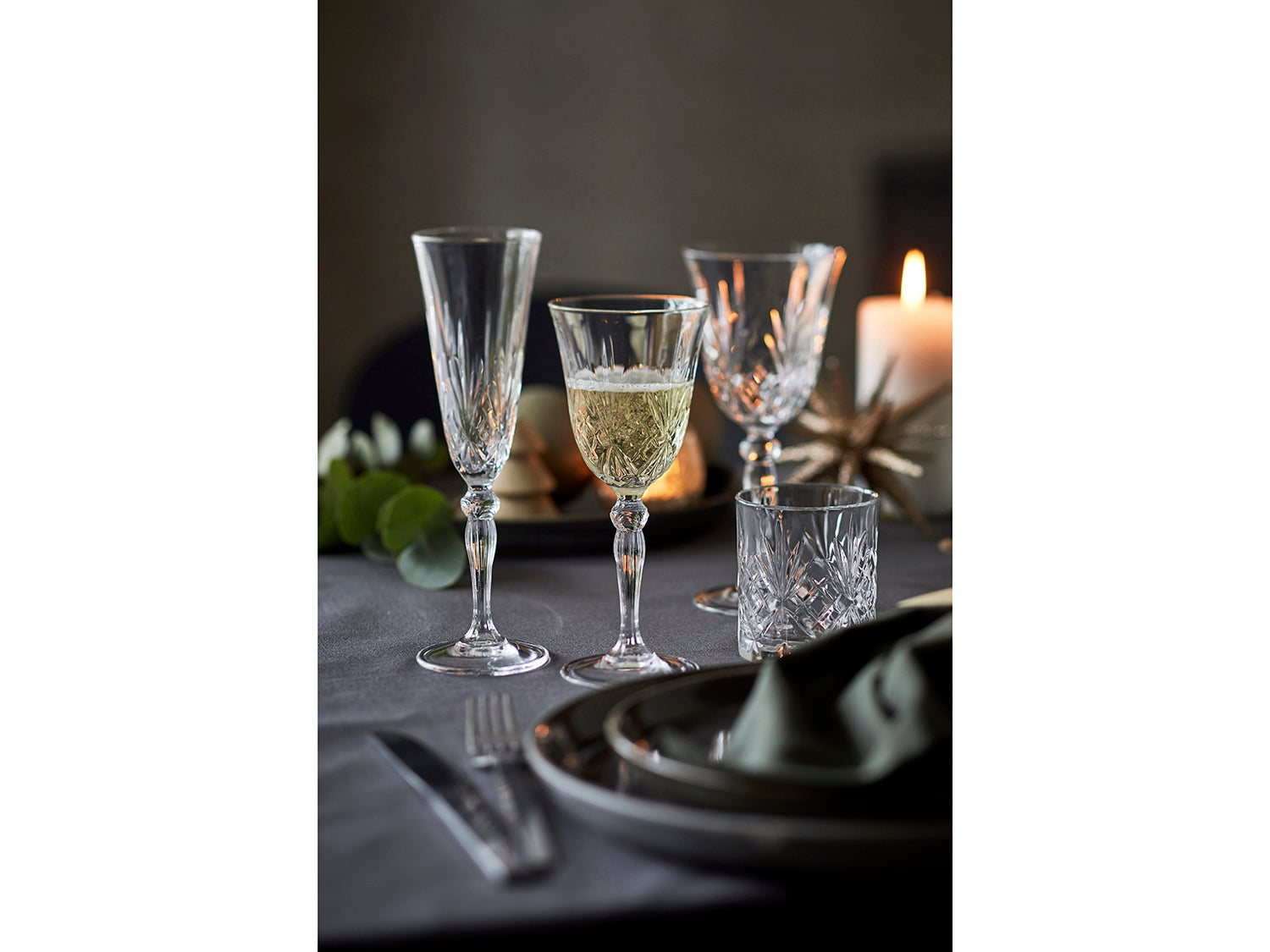 Set de 6 verres à eaux MELODIA Transparent Lyngby Glas - Mathon - 5