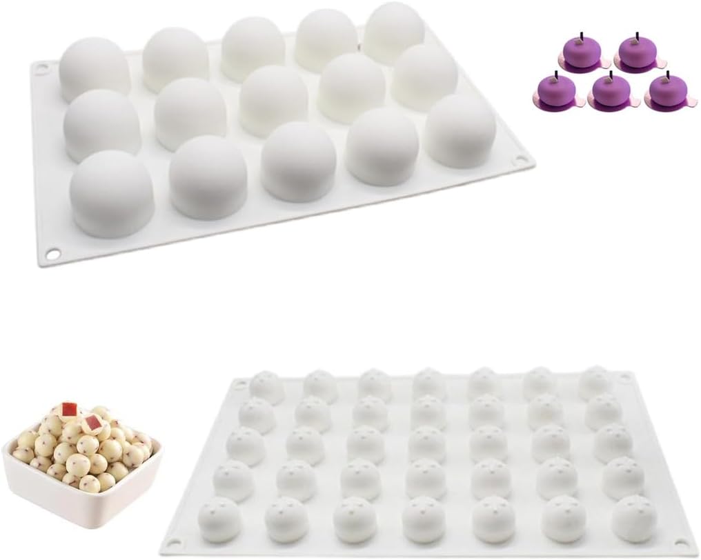 2 Moule Silicone Sphere,3D Spherical Vendos85 - Mathon