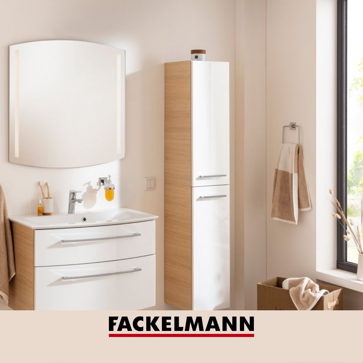 Anneau porte serviette mural gris  Mare Fackelmann - Mathon - 5