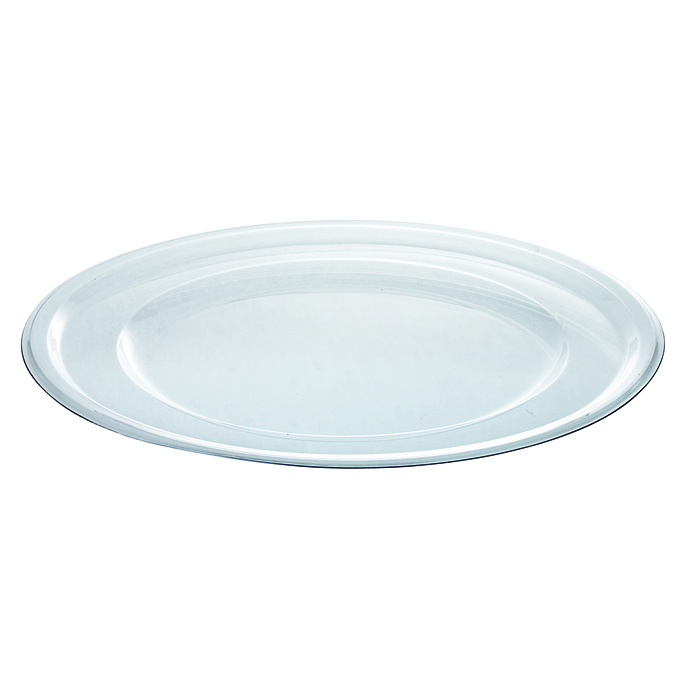 6Pcs - Assiette plastique transparente ronde FirstPack - Mathon