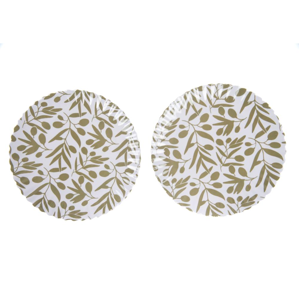 Lot de 2 assiettes mélamine Olivia 27 cm Amadeus - Mathon - 1