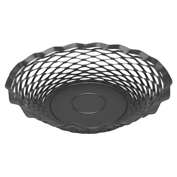 Corbeille ronde Vintage 24,5 cm noir mat Roger Orfèvre - Mathon