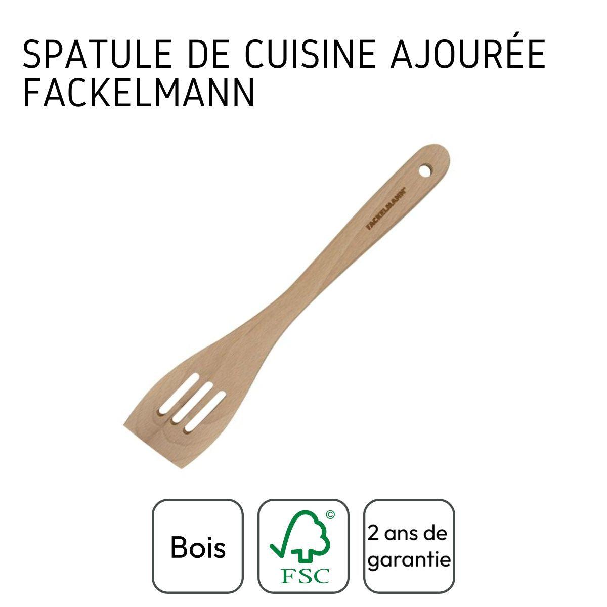 Spatule de cuisine ajourée 30 cm Fackelmann - Mathon - 4
