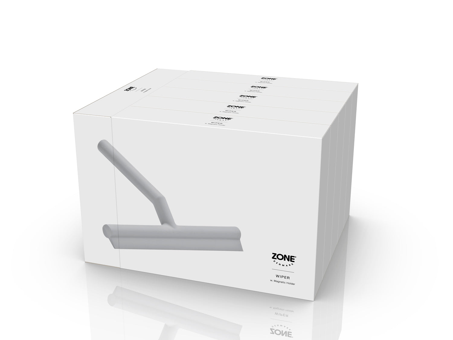 Raclette-vitre  en silicone et abs Gris clair Zone Denmark - Mathon - 4