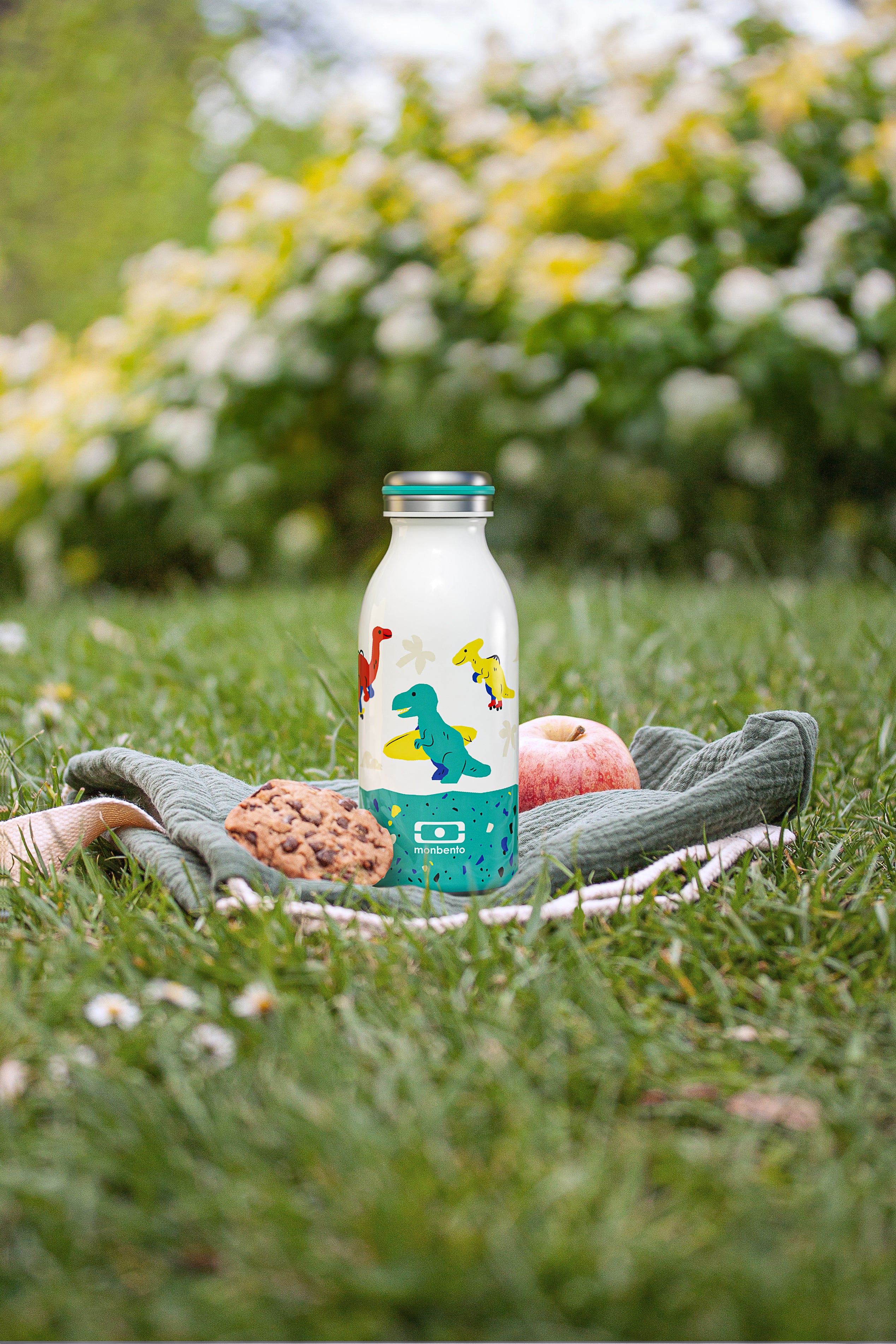 Bouteille isotherme enfant Cooly 350ml Bleu Dino Monbento - Mathon - 4