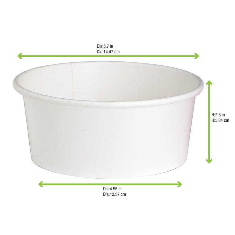 45Pcs - Saladier blanc "Buckaty" multi-usage  H60mm 700ml FirstPack - Mathon - 8