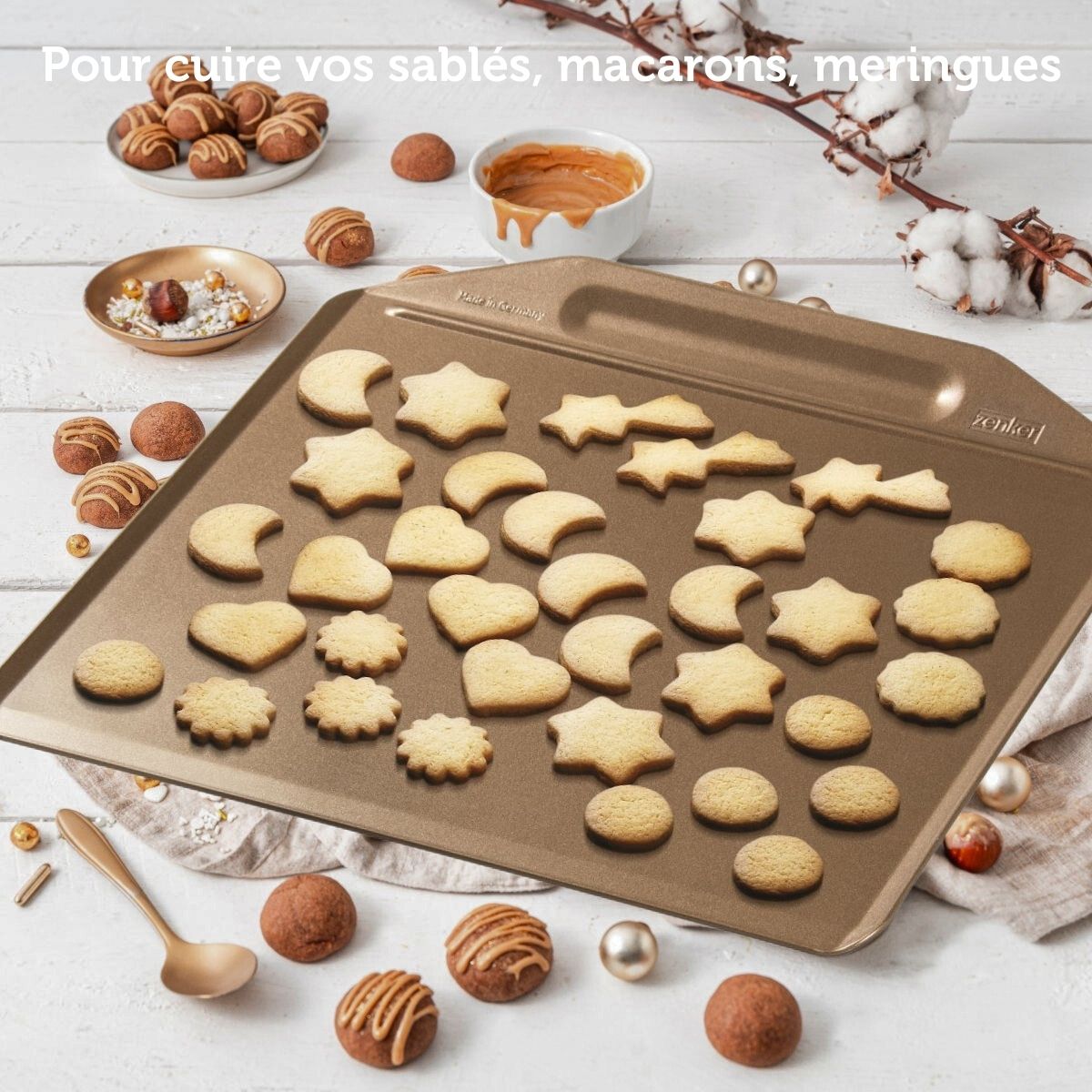 Plaque à pâtisserie sans rebords 36 x 33 cm Zenker Mojave Gold Zenker - Mathon - 4