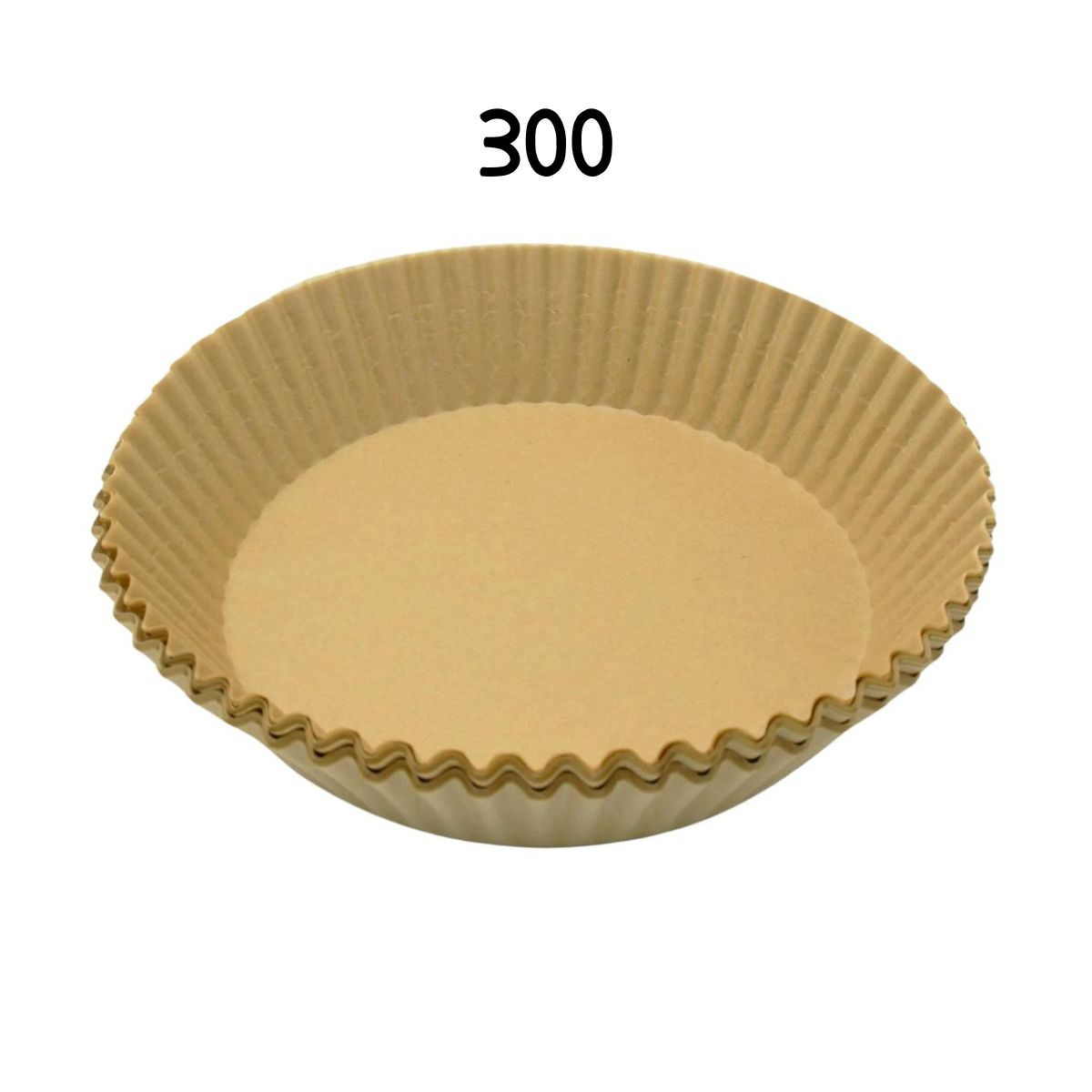 Lot de 300 Moules en papier air fryer ronds 16 cm Fackelmann - Mathon - 1