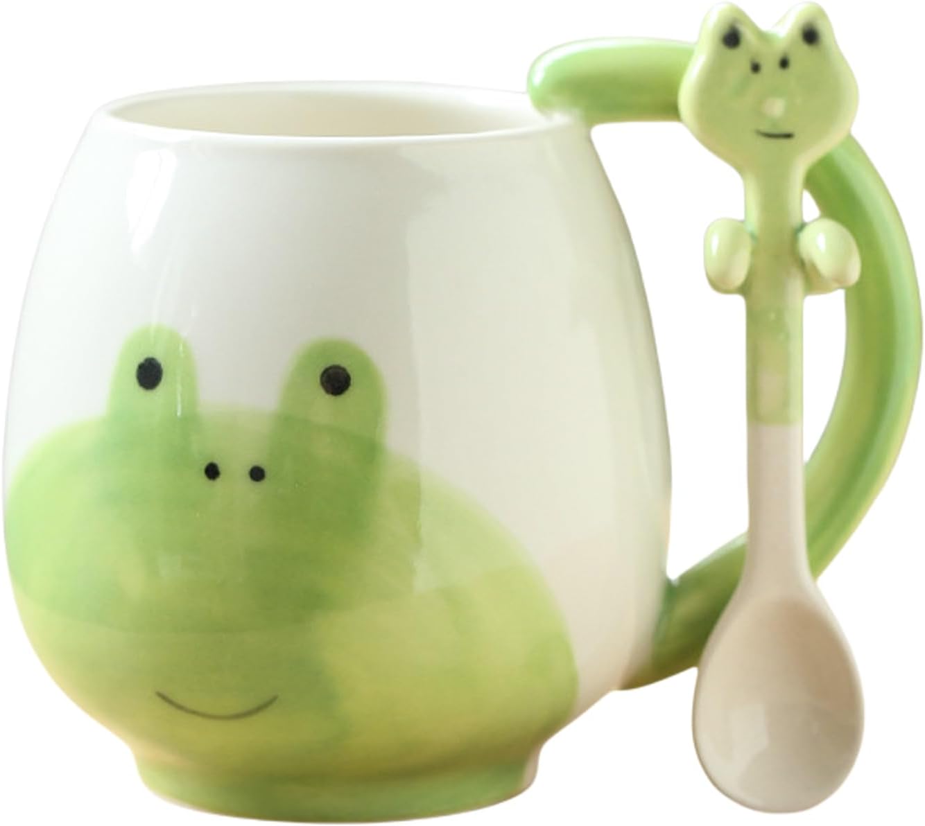 Tasse Grenouille Verte 3D avec Cuillère 350 ml Vendos85 - Mathon