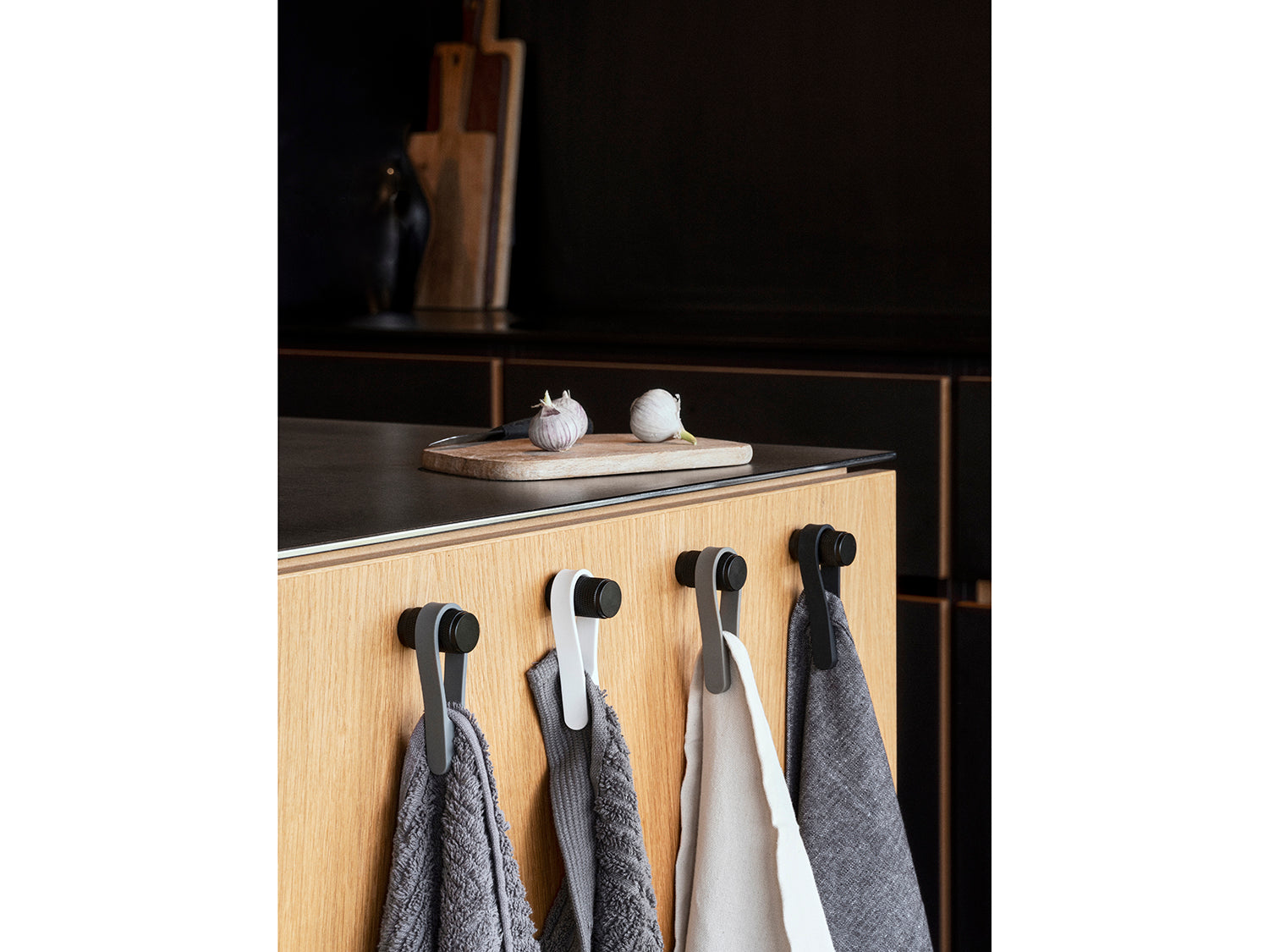 Set de 2 sangles magnétiques pour serviette LOOP MAGNET en silicone Gris Zone Denmark - Mathon - 6