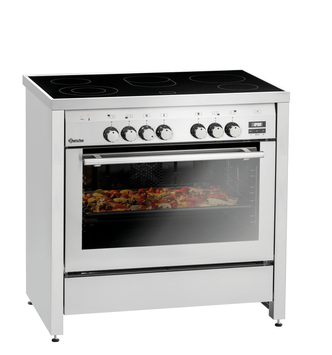 Fourneau vitrocéramique 5K-EBMF - 5 zones de cuisson - Bartscher - Mathon - 4